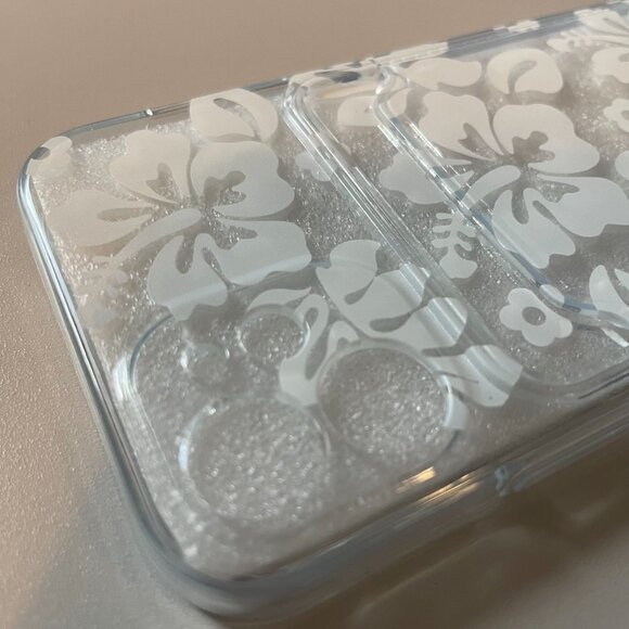 iphone 12 mini case clear floral with card slot - Picture 2 of 3